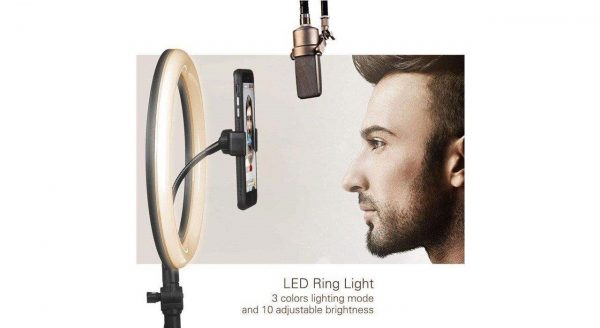 رینگ لایت عکاسی مدل XD-260 سایز 26 به همراه سه پایه ۲ متری - Image 5